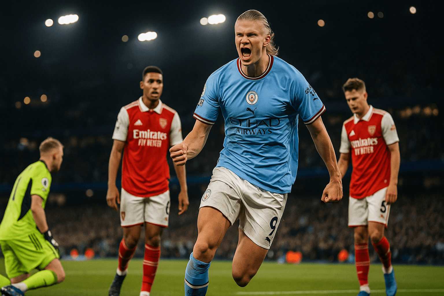 Haaland Stuns Arsenal Late as Manchester City Go Top in Premier League Thriller