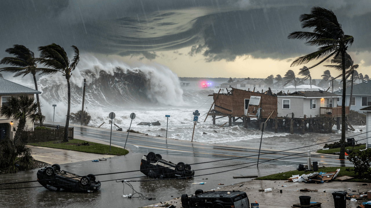 Hurricane Milton Slams Florida Near Siesta Key as Catastrophic Category 3 Storm