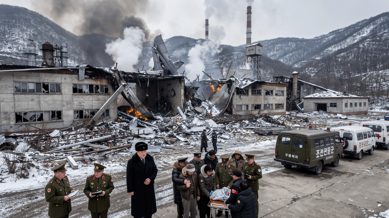 Explosion at North Korean Arms Factory Kills Dozens, State Media Says